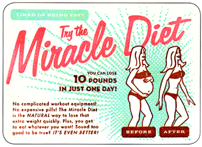 Cuidado con las dietas milagro